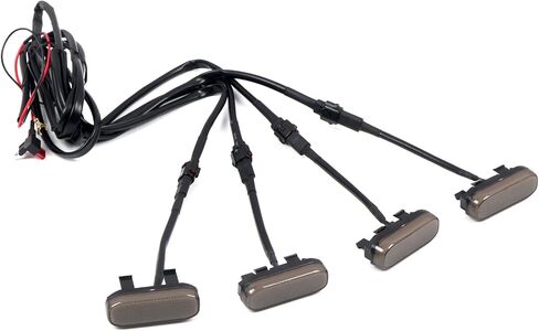 طيران عالي لسيارة Toyota RAV4 2019-2024 ملحقات السيارة الأمامية المركزية مصبغة إدراج أضواء LED ABS 4 قطعة عدسات مدخنة (غير مناسبة للبرايم والمغامرة) in Kuwait