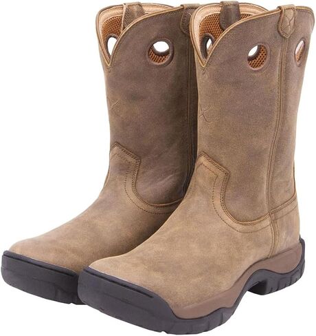Twisted X Men’s Work Boot - K Toe All-Around Boots Designed with Air-Mesh Lining, Compression- EVA Midsole, Rubber Outsole, and Full-Grain Oiled Leather Vamp and 11" Shaft in Saudi Arabia