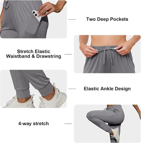 CE' CERDR Joggers for Women Sweatpants with Pockets and Drawstring Athletic Pants for Workout Yoga Running in Saudi Arabia