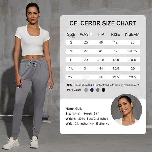 CE' CERDR Joggers for Women Sweatpants with Pockets and Drawstring Athletic Pants for Workout Yoga Running in Saudi Arabia
