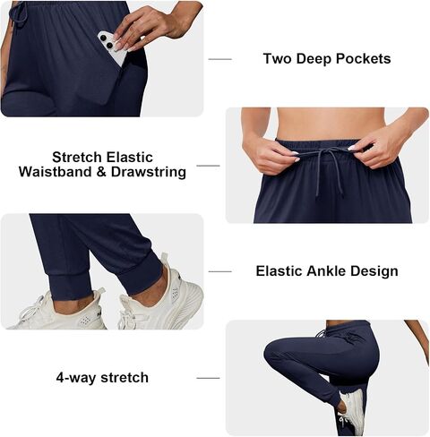 CE' CERDR Joggers for Women Sweatpants with Pockets and Drawstring Athletic Pants for Workout Yoga Running in Saudi Arabia