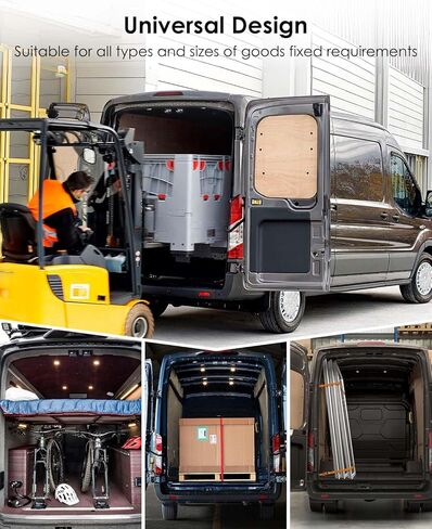 حلقات D متوافقة مع Ford Transit 150 250 350 2015-2023 ربط البضائع الخلفية لأسفل حلقة مرساة، 6 قطع خطافات Cargo D تحل محل BK21-V550A74-AD BK21V550A74AD in Kuwait