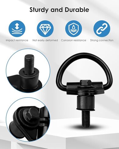 حلقات D متوافقة مع Ford Transit 150 250 350 2015-2023 ربط البضائع الخلفية لأسفل حلقة مرساة، 6 قطع خطافات Cargo D تحل محل BK21-V550A74-AD BK21V550A74AD in Kuwait