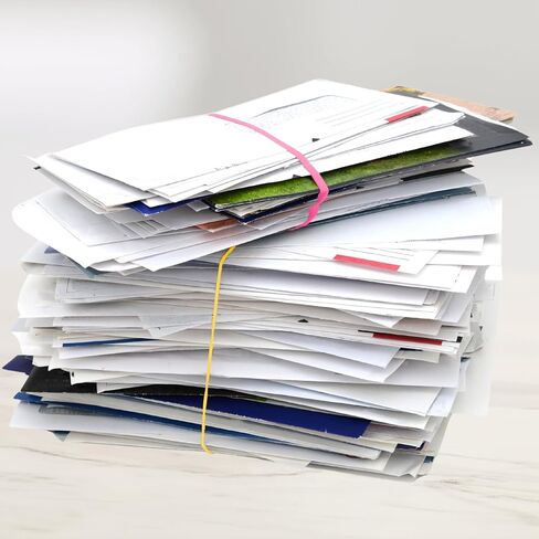 Upgrade Office Supply UPG244BC Rubber Bands, Size #54, Assorted Sizes, Non-Latex, Bright Colors, 1 lb Bag, Made in USA in Kuwait