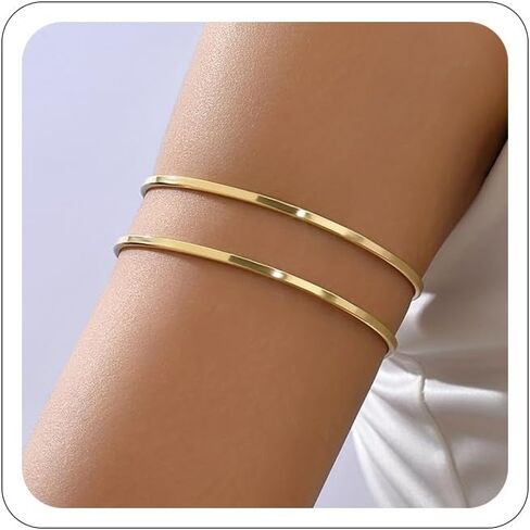 Arm Cuff for Women Gold Arm Cuff Upper Arm Cuff Multi-layered Cross Arm Cuff Bangle Dainty Adjustable Arm Bracelet in Saudi Arabia