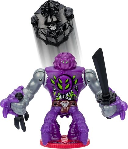 Legends of Akedo Ninja Bosses, Web Weaver, 3" Tall Battling Action Figure with 360˚ Blade Defense & Attack Spin Action, Double Defense Armor That Pops Off When Struck, 4 Ninja Bosses to Collect in Kuwait