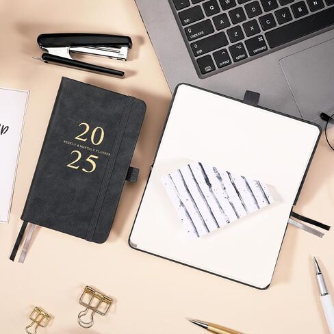 2025 Pocket Planner/Calendar - Pocket Planner 2025, JAN 2025 - DEC 2025, Pocket Calendar 2025 for Purse, 6.3'' × 3.8'', Elastic Bound, Bookmark, Inner Pocket, Agenda Planner with Pen Holder in Saudi Arabia