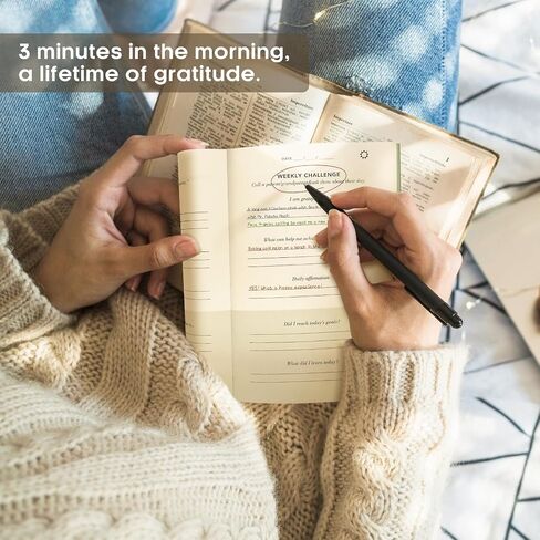 Gratitude Journal for Women – Undated Daily Mindfulness & Manifestation Journal with Prompts for Cultivate Affirmations, Positivity, Self-Care & Happiness - Wildflowers in Saudi Arabia