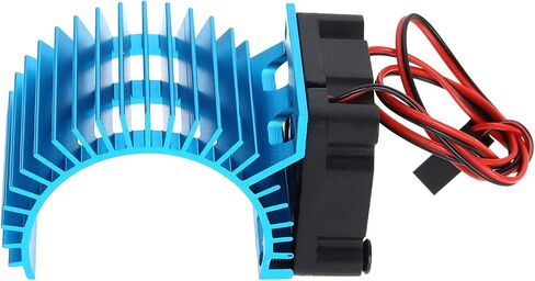 1pc Motor Electric Heatsink Equipped with 5V Cooling Fan 30mm RC Motor Radiator for 1/10 Scale Electric RC Car 540/550 Motor(Blue) in Saudi Arabia
