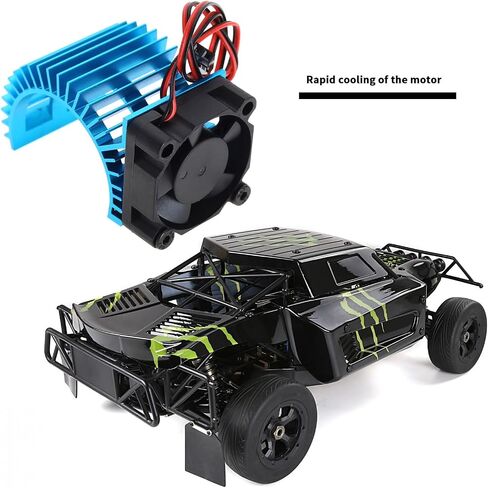 1pc Motor Electric Heatsink Equipped with 5V Cooling Fan 30mm RC Motor Radiator for 1/10 Scale Electric RC Car 540/550 Motor(Blue) in Saudi Arabia