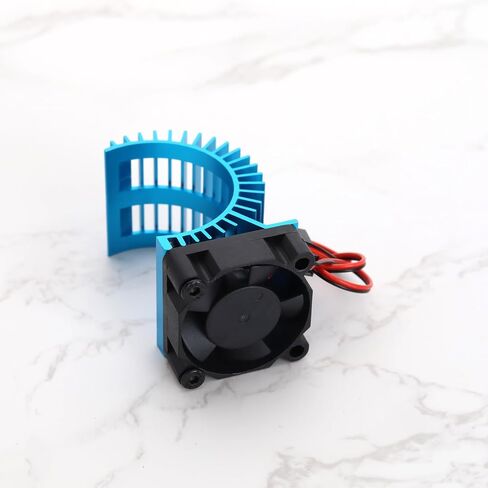 1pc Motor Electric Heatsink Equipped with 5V Cooling Fan 30mm RC Motor Radiator for 1/10 Scale Electric RC Car 540/550 Motor(Blue) in Saudi Arabia