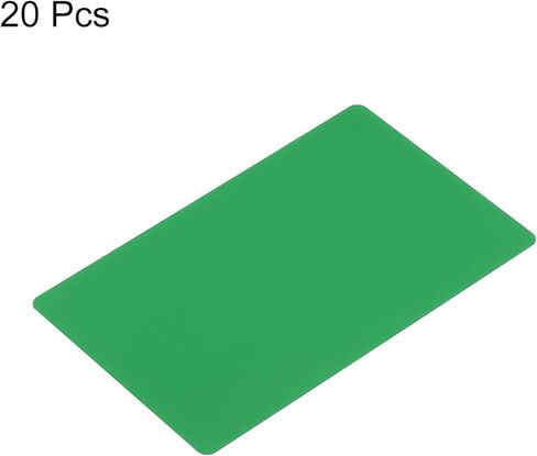 PATIKIL 0.45mm Metal Business Cards, 20 Pack Blank Name Card Laser Engraving Aluminum for DIY Gift Cards, Pink in Saudi Arabia