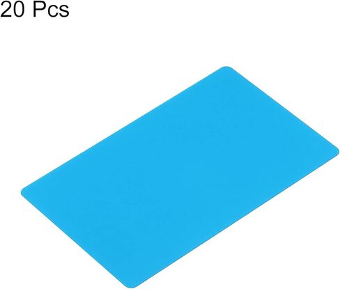 PATIKIL 0.45mm Metal Business Cards, 20 Pack Blank Name Card Laser Engraving Aluminum for DIY Gift Cards, Pink in Saudi Arabia