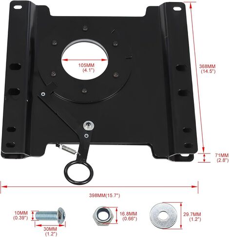 Black Right Passenger Seat Swivel Compatible with Econoline E150 E250 E350 E450 CZY01 1997-2024 in Saudi Arabia