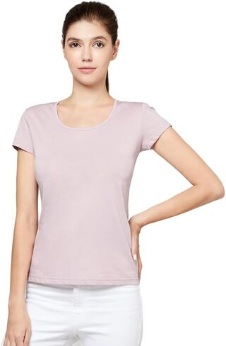 Ultra Thin Low Crew Neck Cotton T-Shirt in Saudi Arabia