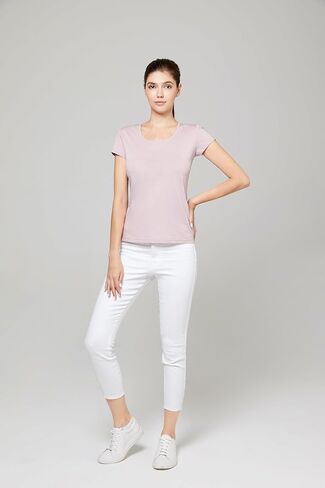 Ultra Thin Low Crew Neck Cotton T-Shirt in Saudi Arabia