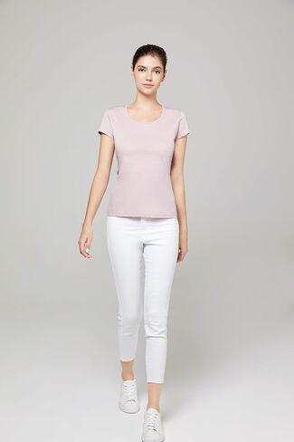 Ultra Thin Low Crew Neck Cotton T-Shirt in Saudi Arabia