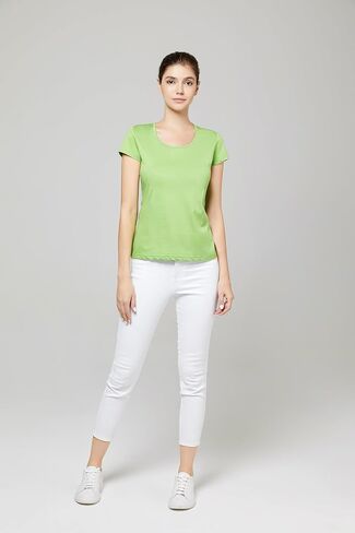 Ultra Thin Low Crew Neck Cotton T-Shirt in Saudi Arabia