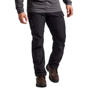 TRUEWERK Men’s Insulated Cold Weather Work Pants - T3 WerkPants, Fleece Lined, Water Resistant, Outdoor Thermal Cargo Pants, 38WX36L, Black