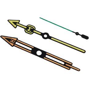 LICHIFIT Watch Hands Modified 3 pins Pointer Green Luminous for NH35/NH36/4R/7S Movement Repair Part