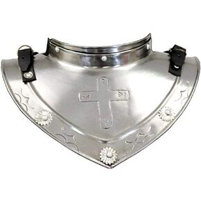 THOR INSTRUMENTS Medieval Metal Neck Armor Swordsaxe Plate Gorget Steel Knights Templar Crusader 18 G Rustic Vintage Home Decor Gifts