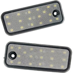 License Plate Lamp Tail Light Clear Lens, LED Rear License Plate Light Tag Lamp, 2013-2018 Compatible with Hyundai Santa Fe DM