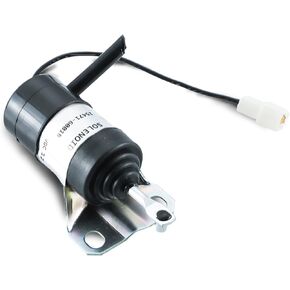 15471-60010 Fuel Shut Off Solenoid 052600-1000 15471-60013 Replacement for Kubota R400B R410 R410B R420 R510 R510B R520 Tractor Part Generator Stop Solenoid 12VDC