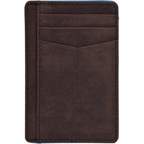 Leather Minimalist Wallet for Men & Women RFID Front Pocket Leather Card Holder Wallets
