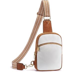Yarnic Small Sling Bag for Women, Anti Theft Crossbody bags Fanny Pack Travel Cross Body Purses,Pu Leather Chest Bag