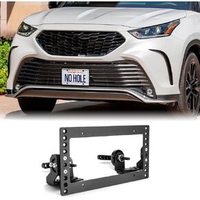 WeiSen Front Grille License Plate Holder Mount Bracket Kit Adjustable Compatible with Toyota, No Drilling