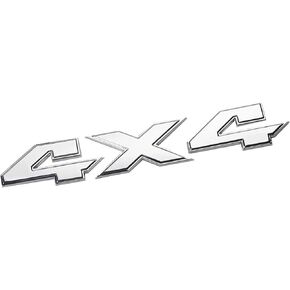 Silver 4X4 Letter Rear Tailgate Badge Emblem for Dodge Ram 1500 2500 3500
