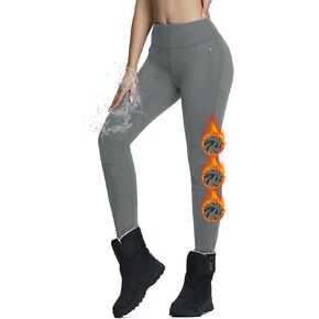 BALEAF Women's Snow Pants Winter Thick Insulated Waterproof Fleece Lined Leggings Ski Hiking Outdoor Cold Weather Gear in Kuwait