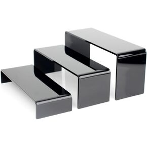 Iridescent Food Risers for Buffet Table, ３ Pc Acrylic Buffet Risers, for Catering, Desserts, Cupcakes, Collectibles, Perfumes, Jewelry, Figures Acrylic Display Risers, Acrylic Risers for Display (3Pc)