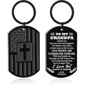 DuoDiner Keychains Gifts for Men Dad Son Brother Boyfriend Husband Grandpa Grandson,Mens Keychain Christmas Gifts