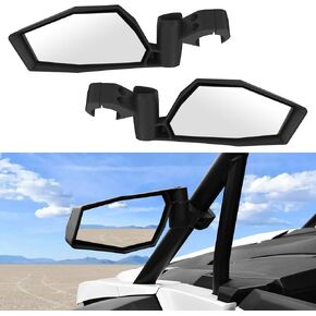 Adjustable Side Mirrors for 2024 Polaris RZR XP 1000, Breakaway Folding Side Rearview Mirror for Polaris RZR XP 4 1000 Ultimate/Sport/Premium 2024 Accessories, 2PCS
