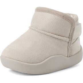 Kids Snow Boots Girls Boys Winter Warm Shoes Fur Lined Lightweight Fashion Ankle Boots for Toddler/Little Kid