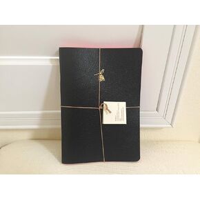 Bieffe Handmade Italy 3 Stationary Journal Note Book Drawing Writing Diary Lined (Black)