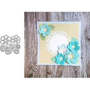 Flower Leaf Metal Cutting Dies for Card Making, Flower Leaves Die Cuts Embossing Stencil for DIY Scrapbooking, Craft Paper, Album Decorations