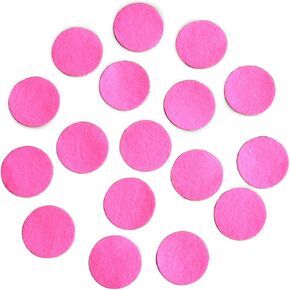 Hot Pink Adhesive Felt Circles, 1.5" Wide, Package of 48 or 240 Wholesale, Die Cut Felt Stickers Ready to use for DIY Projects & Crafts (48 Count)