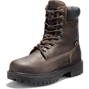 Timberland PRO Men's Direct Attach 8 Inch Soft Toe Insulated Waterproof Industrial Work Boot, Brown-2024 New, 11.5 Wide