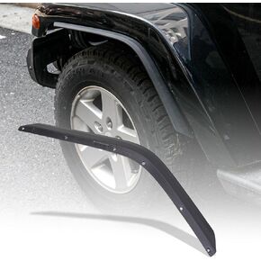 Front & Rear Fender Flares Extensions Set Compatible with Jeep Wrangler JL 2018-2023 Models(Fit Low Clearance Fender Flares)