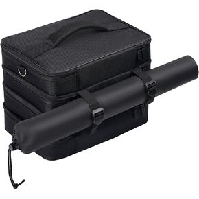 Brappo Travel Bag compatible DND Miniatures, DND Dice, Maps, DM's Guide, and Player's Handbook, For RPG, MTG Tabletop Game Collections(Case Only) (black)