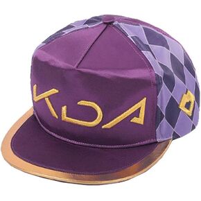 Yejue LOL KDA Cosplay Akali Girl Boy Hat K/DA Group Accessories Christmas (One Size, Purple)