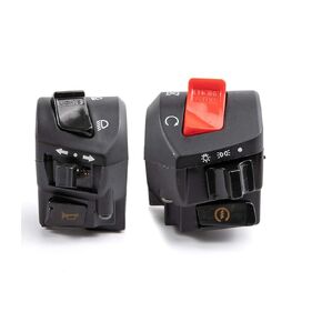 Universal Handlebar Control Switch 12V 7/8" Motorcycle Horn Blinker Headlight Electric Start Switch