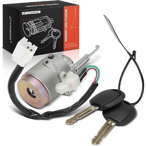 A-Premium Ignition Lock Cylinder with 2 keys Compatible with Kia & Hyundai Vehicles - Sportage 2005-2010, Tucson 2005-2009, Replace# 819001FB00, 819202EA10