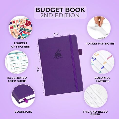 Clever Fox Budget Book 2.0 – Simple Budgeting Planner for Beginners – Financial Notebook with Money Spending, Debt & Bill Tracker (Hot Pink) in Kuwait