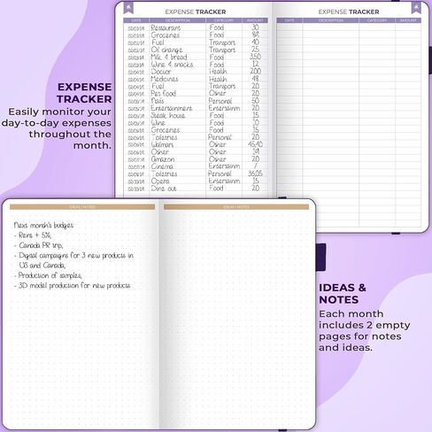 Clever Fox Budget Book 2.0 – Simple Budgeting Planner for Beginners – Financial Notebook with Money Spending, Debt & Bill Tracker (Hot Pink) in Kuwait
