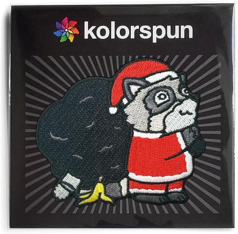 Raccoon Santa Patch - Hook and Loop Tactical Morale Patch in Saudi Arabia