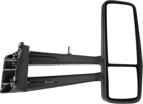 Kenworth T680 Chrome Mirror with Arm, Driver Side, Replacement for 2013-2020 Kenworth T680 T880, 2013-2020 W990 Trucks in Saudi Arabia