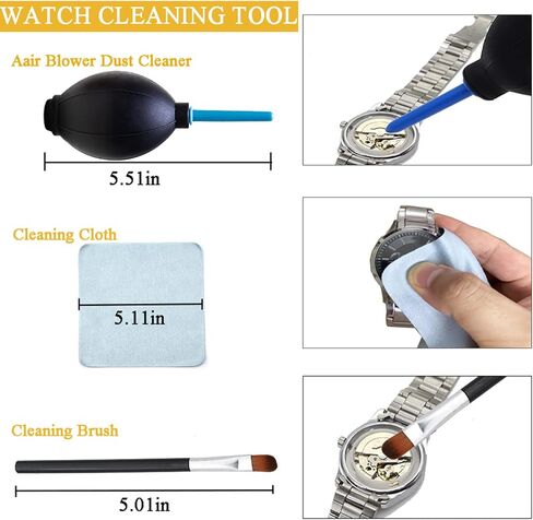 Watch Repair Kit, Professional Watch Band Link Removal Tool, Watch Battery Replacement Tools, Spring Bar Tool Set with Zipper Bag in Kuwait